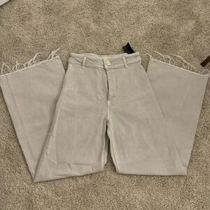 Grey Wide Legged Zara Pants